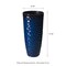 31"H Set of 4 Oversized Honeycomb Textured Cobalt Blue Tall Plastic Planter